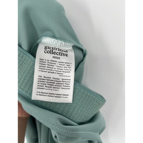 Girlfriend Collective Scoop Unitard Sz M Pond Blue One Piece - Picture 5 of 5